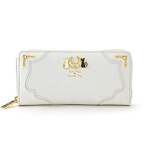 tianxinxishop - Cartera de piel para cosplay (negro/blanco) blanco Talla única