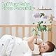 NIAWECAN Mobile Baby Windspiele, Mobile Babybett, mit Dinosaurier, Sterne, Wolken, Blätter aus Filz, Holz Hängende Baby Bettglocke, Geschenke für Baby Mädchen oder Jungen, Grüner