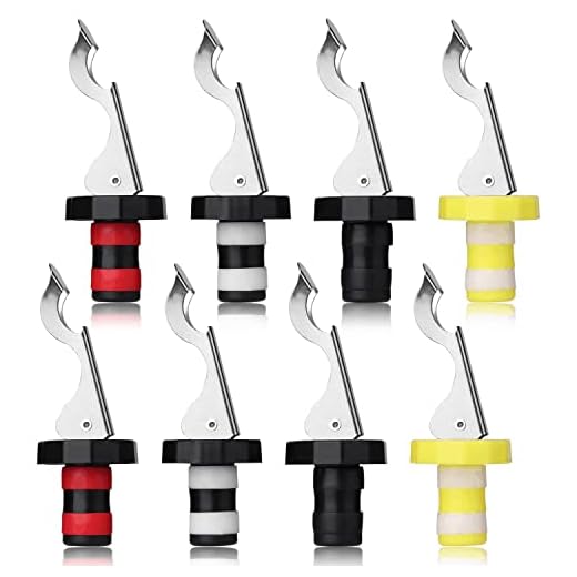 8pcs Reusable Wine Stoppers, Silicone Vacuum Bottle Stopper,Expanding Manual Beverage Bottle Stopper,Wine Bottle Airtight Seal Cork