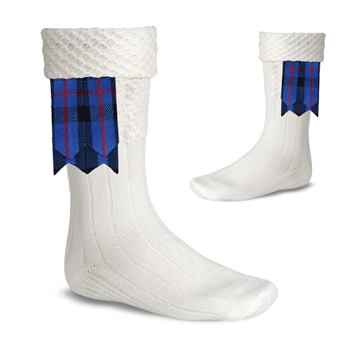 Image of Scottish Tartan Kilt Flashes with Elastic Adjusters