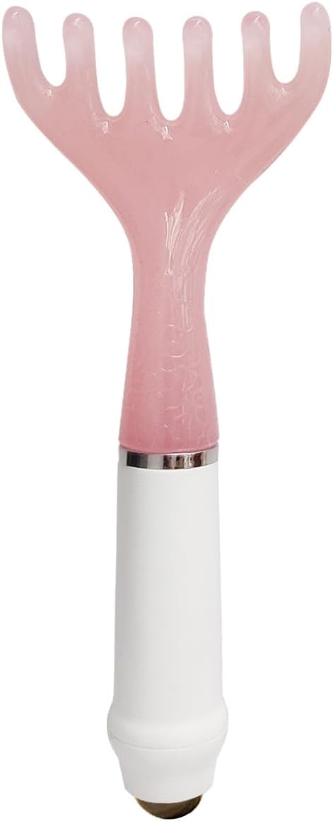 Head Massage Tool with Magnetic Bead, Scalp MassageTools for Head Relaxation, Tension Relief, Gua Sha, Handheld Scalp Tool for Mother’s Day Birthday Gifts Pink