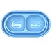 Grpet Cat Kitten Dish Dog Puppy Feeder Anti Ant Free Pet Bowl No More Ant 3 Colors New (Light Blue)