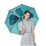 ♦ Neue transparente Sonnenschutzschicht, sowohl Regen als auch Regen, ob tägliches Fahren in der Stadt, Urlaubsreisen, JXLBB-Regenschirm schützt Ihre Haut, Retro-Gas und moderne hochwertige Handwerkskunst, Pendelverkehr zwischen Städten, großartiger Sinn, exotisch