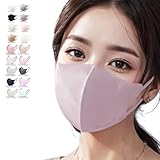 [jphanamori] マスク 不織布 立体 55枚 53枚 面長 パープル