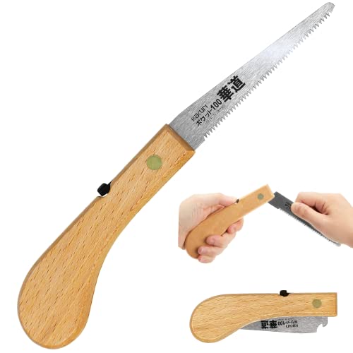 KAKURI Bonsai Saw Folding 4' for Bonsai and Ikebana Cutting, Japanese Pull Saw Razor Sharp Japanese...