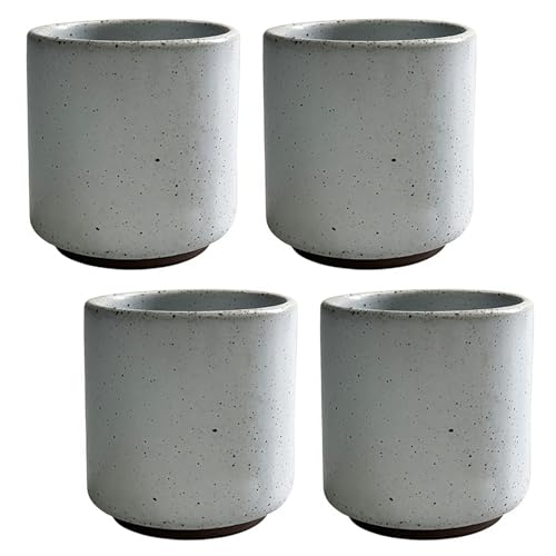 Image of Ceramic Tea Cup Set of 4, 180ml Japanese Style, Ideal for Tea or Coffee, Durable Tea Mugs, Perfect for Home or Gifts