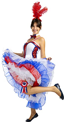 Funidelia | Moulin Rouge Kostüm für Damen Größe S 20er Jahre, Kabarett, Charleston, Jahrzehnte - Farben: Bunt, Zubehör für Kostüm - Lustige...