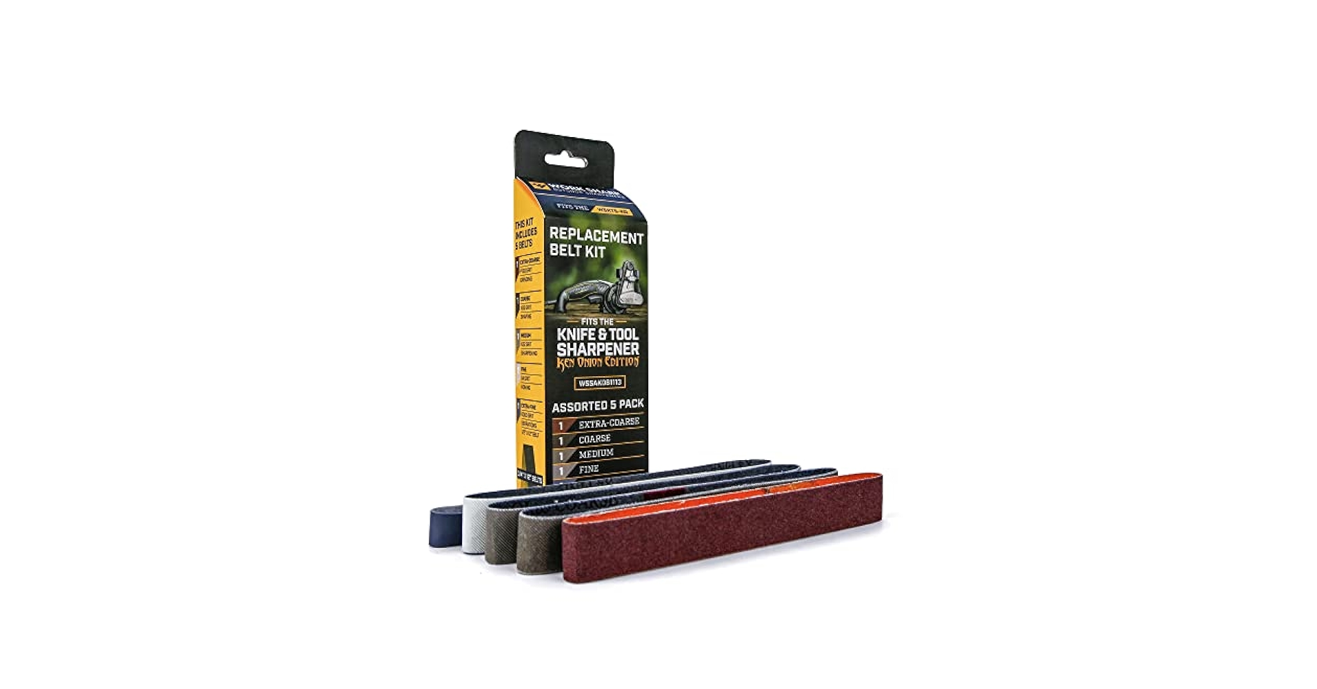 Work Sharp WSSAKO81113 Assorted Belt Kit Replacement for Ken