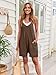 AUTOMET Womens Rompers Jumpsuits Summer Vacation Beach Outfits 2026 Shorts Overalls Jumpers Loose Casual Soft Fashion Maternity Clothes Brown L