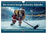 Der tierisch lustige Eishockey Kalender (Wandkalender 2026 DIN A4 quer), CALVENDO Monatskalender: Lustige Tiere in Eishockeytrikots bringen jeden Eishockeyfan täglich zum Lachen (CALVENDO Sport)