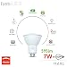 Pegaso - Juego de 10 bombillas LED tipo foco, casquillo GU10, 7...