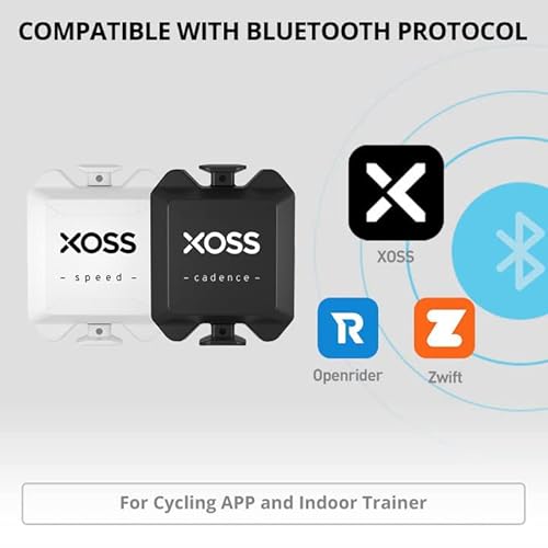Xoss X1 Suite Speed/Cadence Sensor For Cycling, Ant+/Bluetooth 4.0 Wireless Bicycle Rpm Speedometer And Cadence Sensor For Road/Spinning/Stationary Bike/Mtb Compatible With Wahoo/Garmin/Zwift/Strava #TOP5