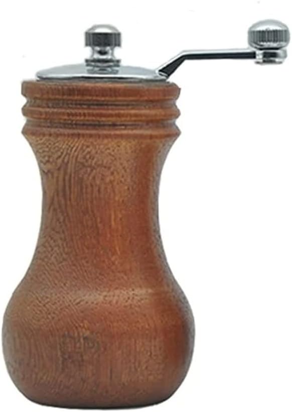 Amazon.co.jp DEPILA ペッパーグラインダー ソルトグラインダー ペッパーミル 無垢材 ハンドクランク ソルトアンドペッパー