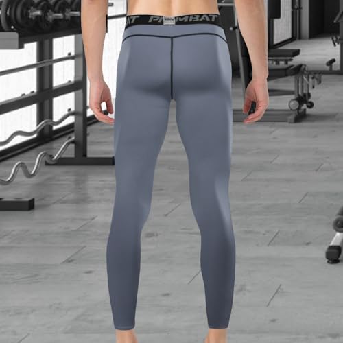 Towintec Calça masculina de compressão, leggings de corrida, camada de base para basquete, esportes,