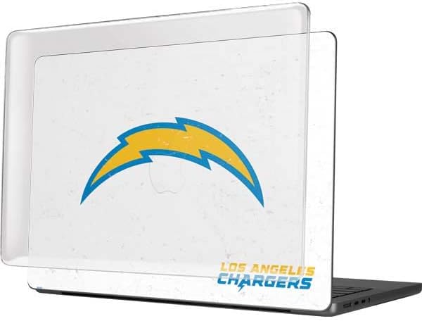 Skinit Case + Skin Compatible with MacBook Pro 14in (2021) - Officially Licensed NFL Los Angeles Chargers Distressed Design