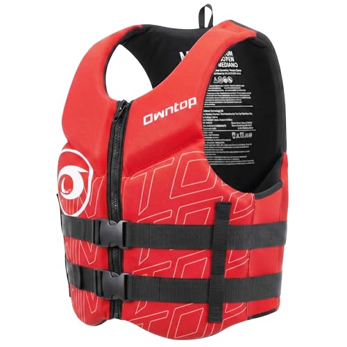 Owntop Swim Vest Adult Water Sport Vest Neoprene Floaties for Swimming, Boating, Kayaking, Fishing | Adjustable Zipper Dual Buckle Foldable Buoyancy Jacket by Owntop - Used condition - Image 2