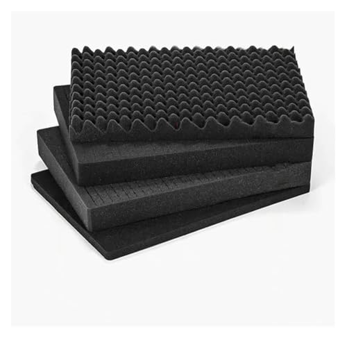 Inserto de espuma, 1 unidad de almohadilla de espuma de alta densidad for caja de herramientas, lámina de esponja amortiguadora, estuche rígido de vuelo, organizador de herramientas de 1 a 5 cm de alt