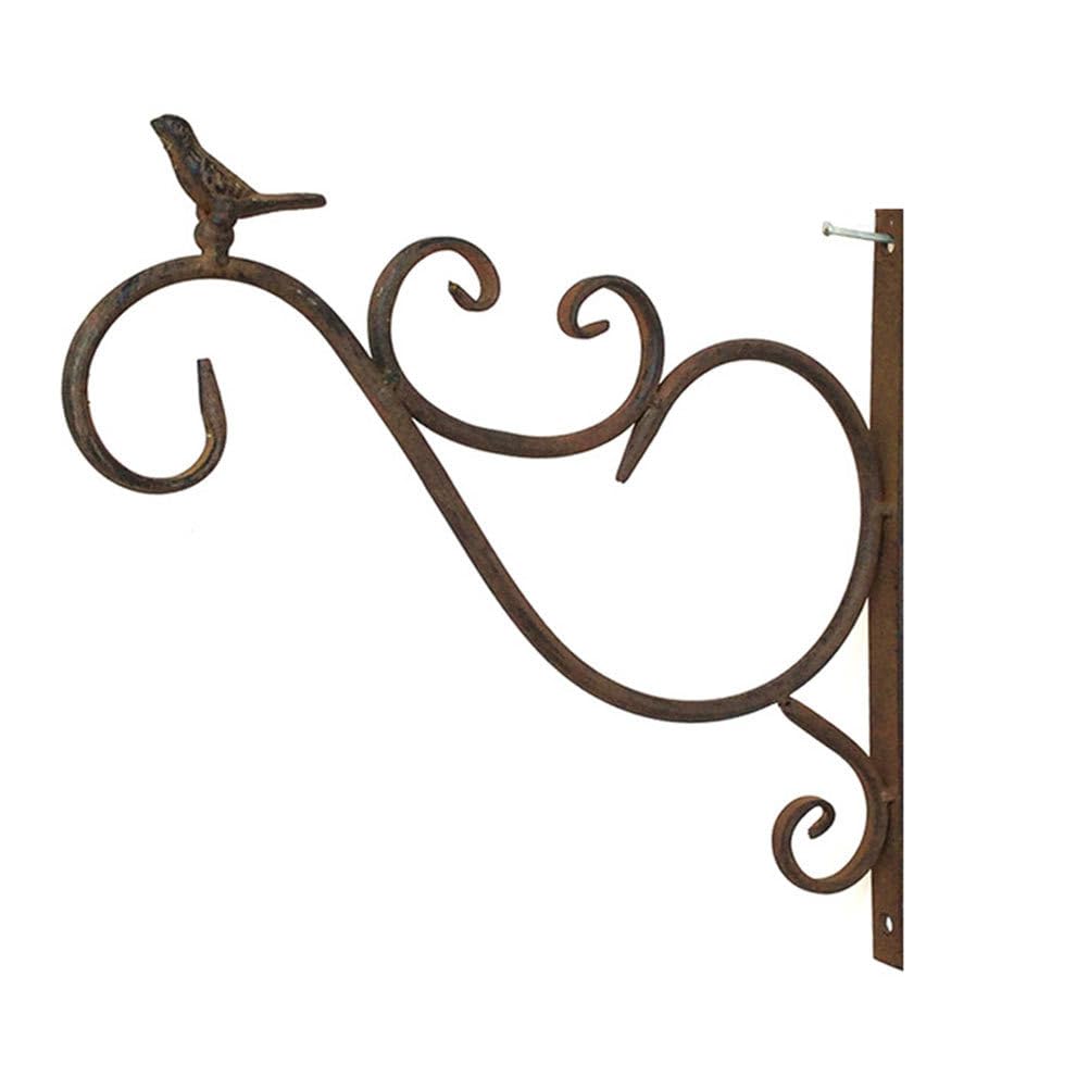 SUPVOX Gancio a Muro in Ferro Per Vasi Da Appendere Esterno Con Design Vintage Antico 11.4X10.2 Pollici Supporto Per Piante Lanterna Per Giardino Balcone Patio