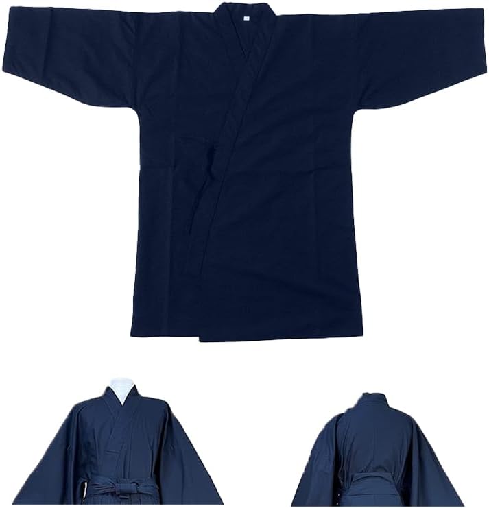 KG023 -IAIDO Small Sleeve Blue GI - Standard - Blue Narrow Sleeves iaido gi - 70% Polyester 30% Cotton