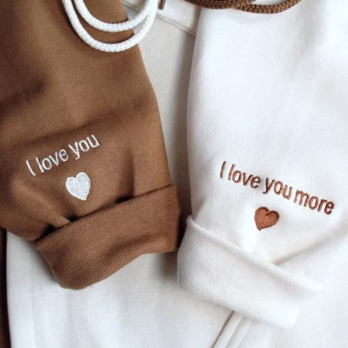 Custom Embroidered Couple Hoodie, Personalized Roman Numeral Date Hoodie, Anniversary Engagements New couples Gift3