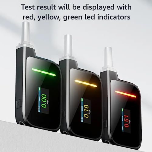 Image of Alcohol Tester Breathalyzer Rapid Sensor Electrochimical Fuel Cell with Superior Accuracy Reliable and Super Sensitive Professional-Grade Compact and Lightweight (Model S-2)