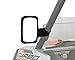 ATV Tek CLEARVIEW™ UTV Sideview Mirror, Black UV resistant Nylon, Designed for and Fits, Honda, Yahama, Polaris, Kawaski, CF Moto with Round or Profiled Tubing, one mirror.