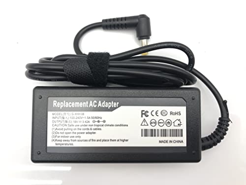 Alimentatore/caricabatterie Adattatore da 65 W, compatibile con Acer Aspire 5732z-443g32mn, e5-475g-57k2