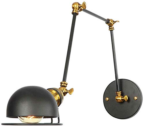 Retro Style regolabile lampada da parete industriale di stile ferro battuto Lungo braccio lampada da parete braccio mobile Wall Wall Candeliere [A Grade energia]