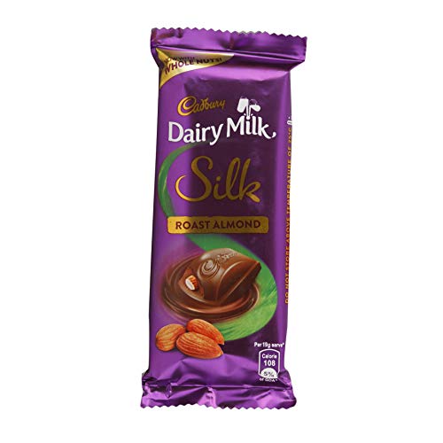Cadbury Dairy Milk Silk Roast Almond Chocolate Bar, 55 Gram