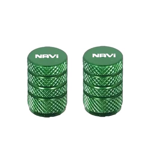 Bouchons de valve de pneu de roue de moto universels, kit de rechange vert pour Navi 110