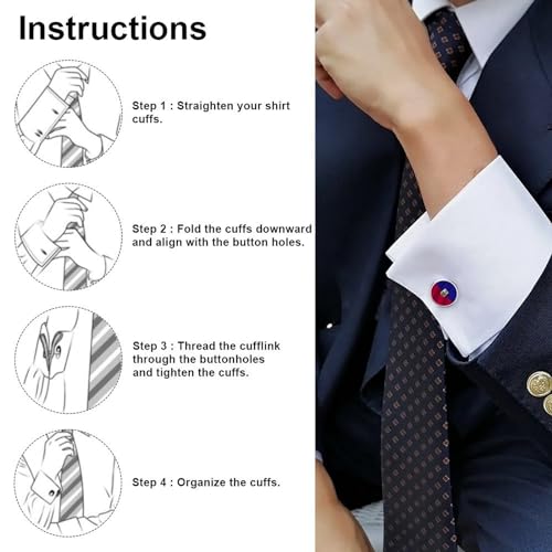Gemelos Elegantes de Aleación para Hombre miniatura 6