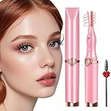 Heated Eyelash Curler - 2-in-1 Clip-Type Design, 3 Temperature Modes, USB Rechargeable Electric Eyelash Curler, Natural Curling, Light Pink DA