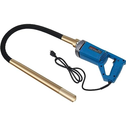 Yaegoo Concrete Vibrator, 110V 800W Hand Held Electric Concrete Vibrator Construction Vibrator Portable Insertion Vibrator, 1.2M Hose Rod Diameter 35mm