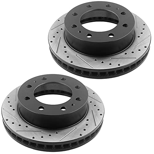 Motorbymotor Front Brake Rotors 324.6 Mm Drilled & Slotted Brake Rotor Fits For Chevy Avalanche Express 2500 3500 Silverado 1500 2500 3500, Gmc Savana 2500 3500 Sierra 1500 2500 3500 Yukon Xl #TOP11