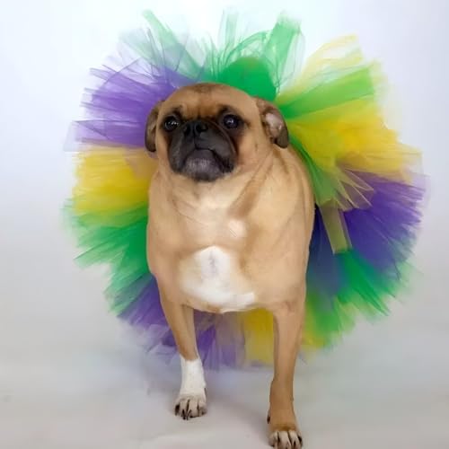 Falda Tutu Mardi Gras para Perro Mediano y Grande miniatura 3