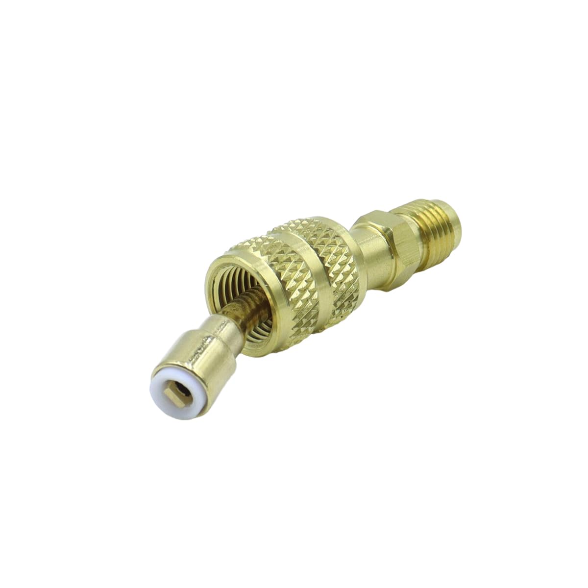 WANGCL 2-częściowy adapter R410a AVA-20C (1/4SAE na 5/16SAE) adapter przyłączeniowy do klimatyzacji sprężarki ładowania technika chłodzenia