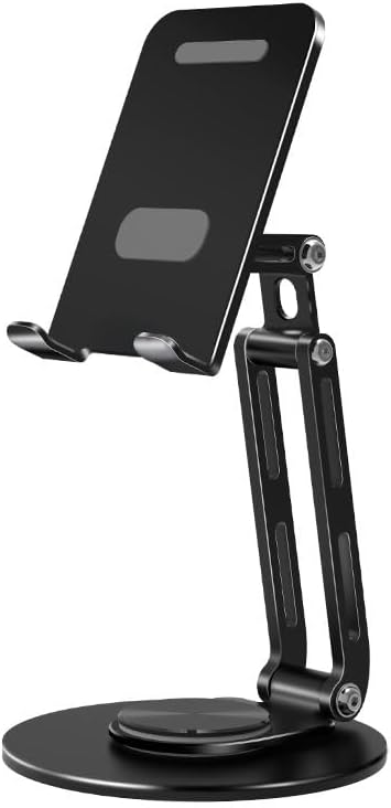 Carbon Steel Book Stand Black Reading Rack 360° Rotation Holder