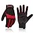 HANDLANDY Anti Vibration Safety Work Gloves for Men Women, Breathable Flexible Spandex Back, Touch Screen Utility Glove (Medium, Red)