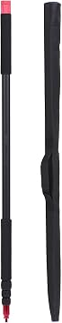 Andoer Telescoping Microphone Boom Pole Aluminum Alloy 4 Sections Stretchable Handheld Microphone Holder Pole Flash Light Boom Sound Recording Grip Support Rod for Recording Interview Filming 11.5ft