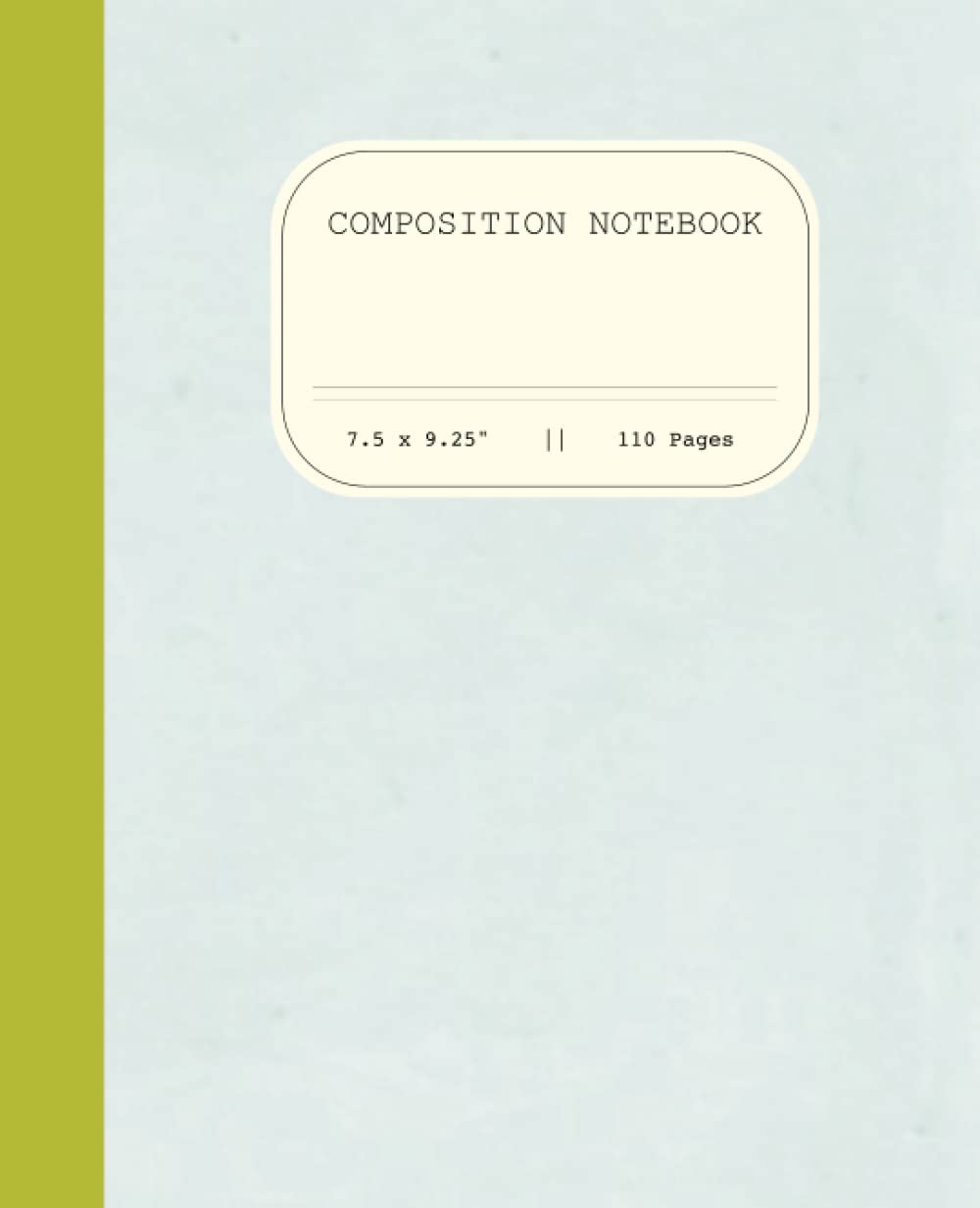 Composition Notebook by zareen: Light Blue College Ruled Journal | Classic style for Professionals and Creatives: Classic Light Blue Journal