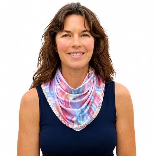 Image of BANDI UPF 50+ Sun Protective Wrap - Reversible Neck Gaiter, Lightweight Scarf with UV Protection for Travel, Made in USA
