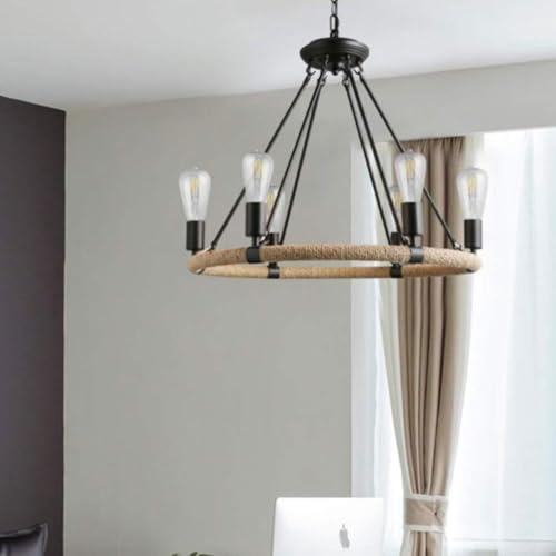 Lustre roue de chariot LAUMZX, luminaire de ferme haut de gamme