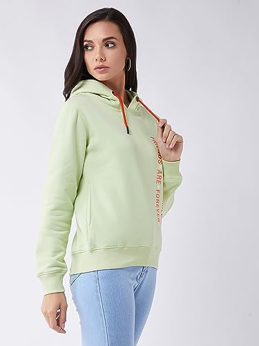 Image of Modeve Women Printed Hooded Sweatshirt for Winter