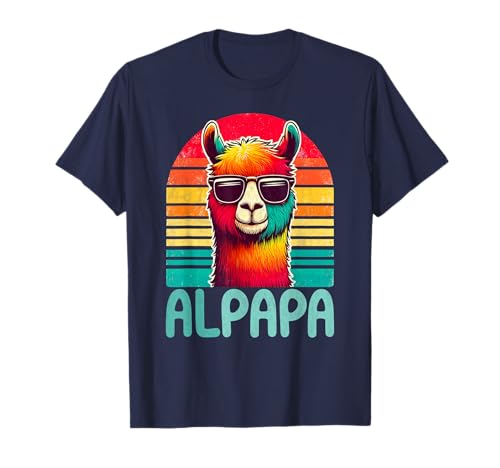 Lustiges Alpapa Alpaka Lama Werdender Papa vatertagsgeschenk T-Shirt