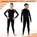 Suhine 3 Sets Kids Boys Girls Thermal Underwear Set Compression Fleece Lined Athletic Base Layer Long Sleeve Undershirt(M,Black, Grey, Orange)
