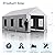 LuxaDomus Carport 10x20 ft Heavy Duty, Car Port with Reinforced Steel Frame and 6 Roll-up Windows, Portable Garage with Removable Sidewalls, Waterproof All-Season Car Canopy for Car Boat Truck, Grey
