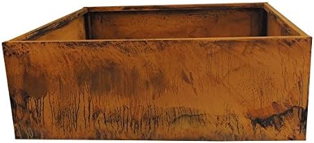 Corten Steel Planter Bed, 40" x 40" x 14" High