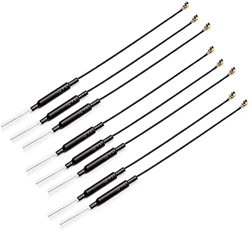 CORONIR 8 Pack IPEX 2.4G WiFi Antenna Bluetooth Module Drone Image Transmission Omnidirectional Copper Tube Receiver Antenna 3dbi