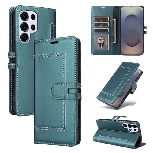Étui cuir élégant pour Samsung S10 4G protection haut de gamme bleu et vert