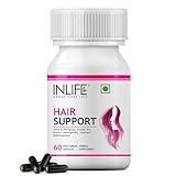 INLIFE Ayurvedic Herbs Hair Support Supplement 500 Mg - 60 Vegetarian Capsules